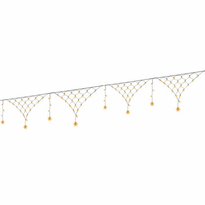 Jingle Jollys Solar Christmas Net Lights Warm White 4m 100 LED