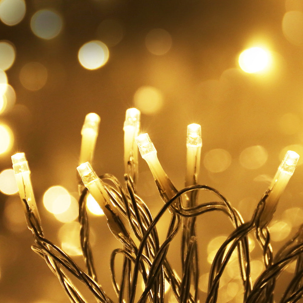 Jingle Jollys Christmas String Lights 500 LED Warm White 100m 8 Modes