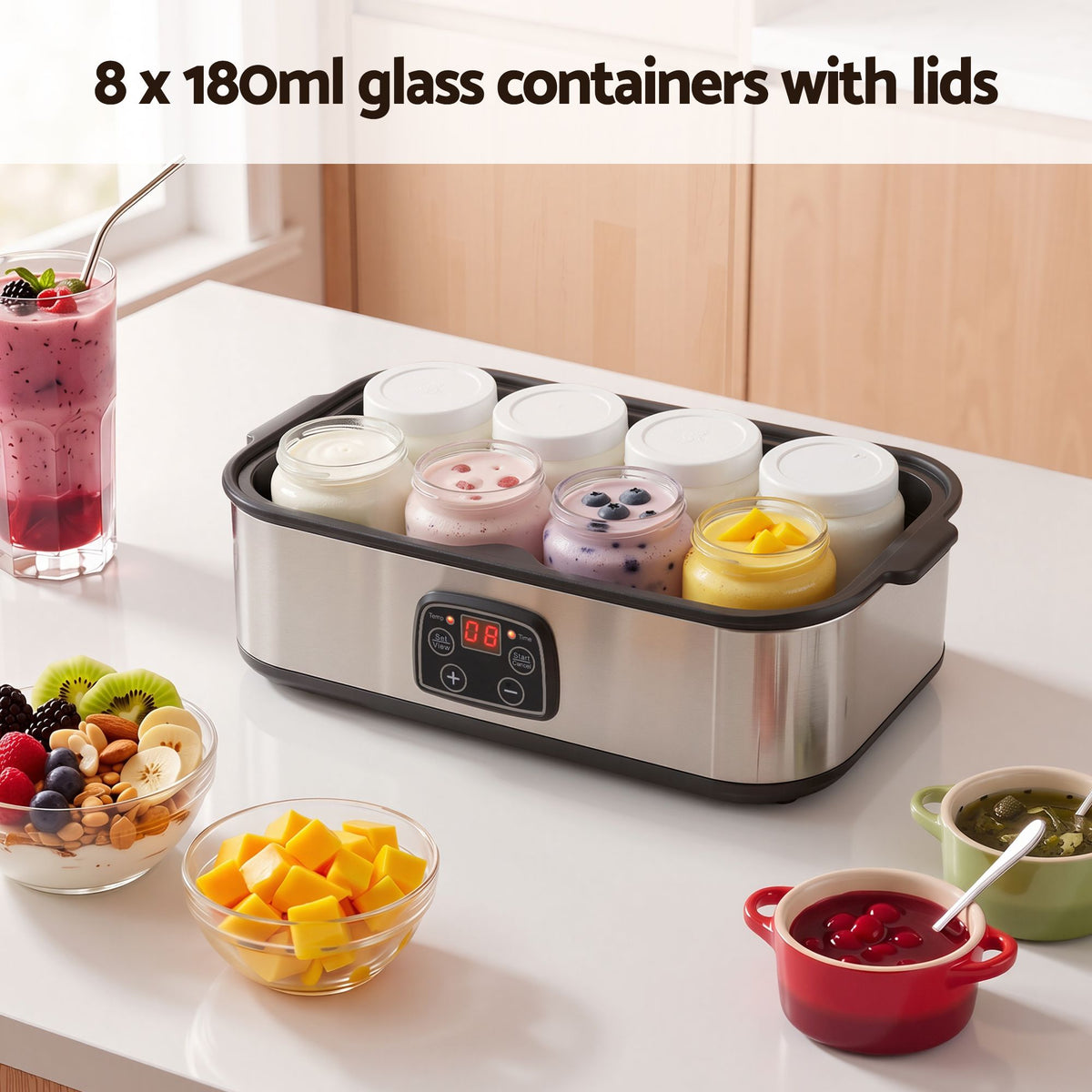 Devanti yoghurt maker, 20 to 55C adjustable temperature