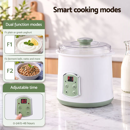 Devanti yoghurt maker, 38 to 42C adjustable temperature