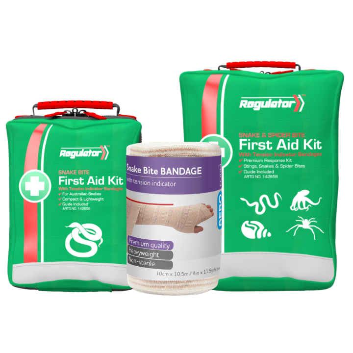 Snake and Spider Bite First Aid Kits Combo with two REGULATOR kits for snake and spider bite treatment