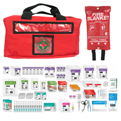 Emergency softpack first aid kit for travel and outdoor safety, 36 x 18 x 12 cm and 2.36 kg