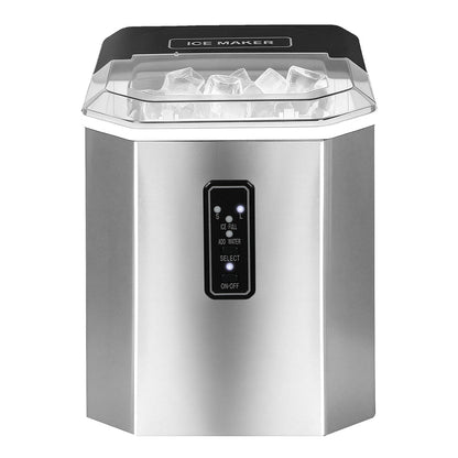 Spector Portable Ice Maker 12kg Countertop Bullet Ice Machine Silver