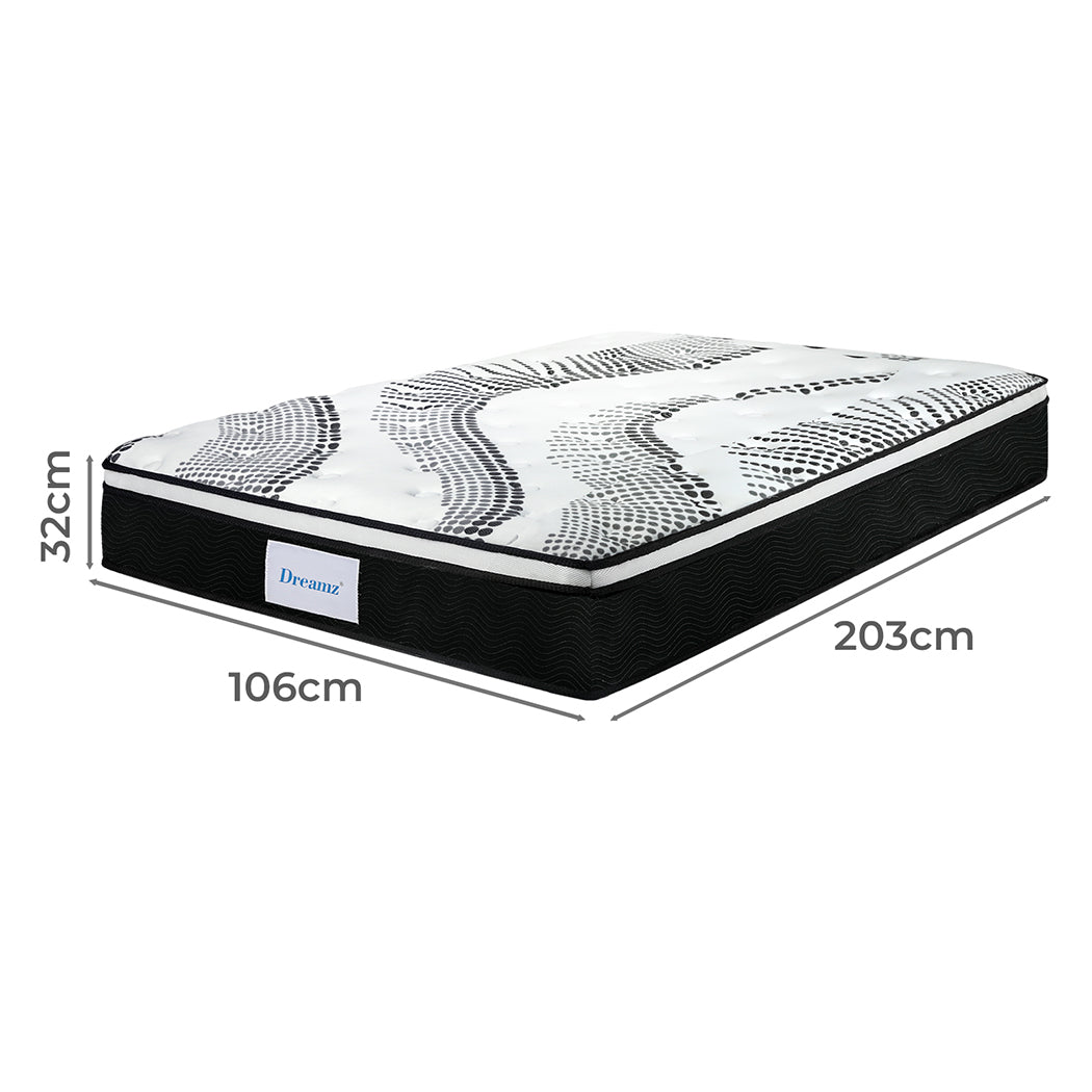 Dreamz 7 Zone Pocket Spring Mattress 32cm King Single