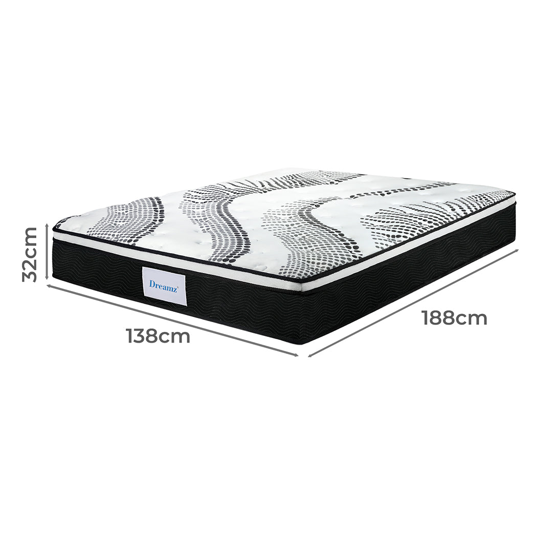 Dreamz 7 Zone Pocket Spring Mattress Medium Firm Double