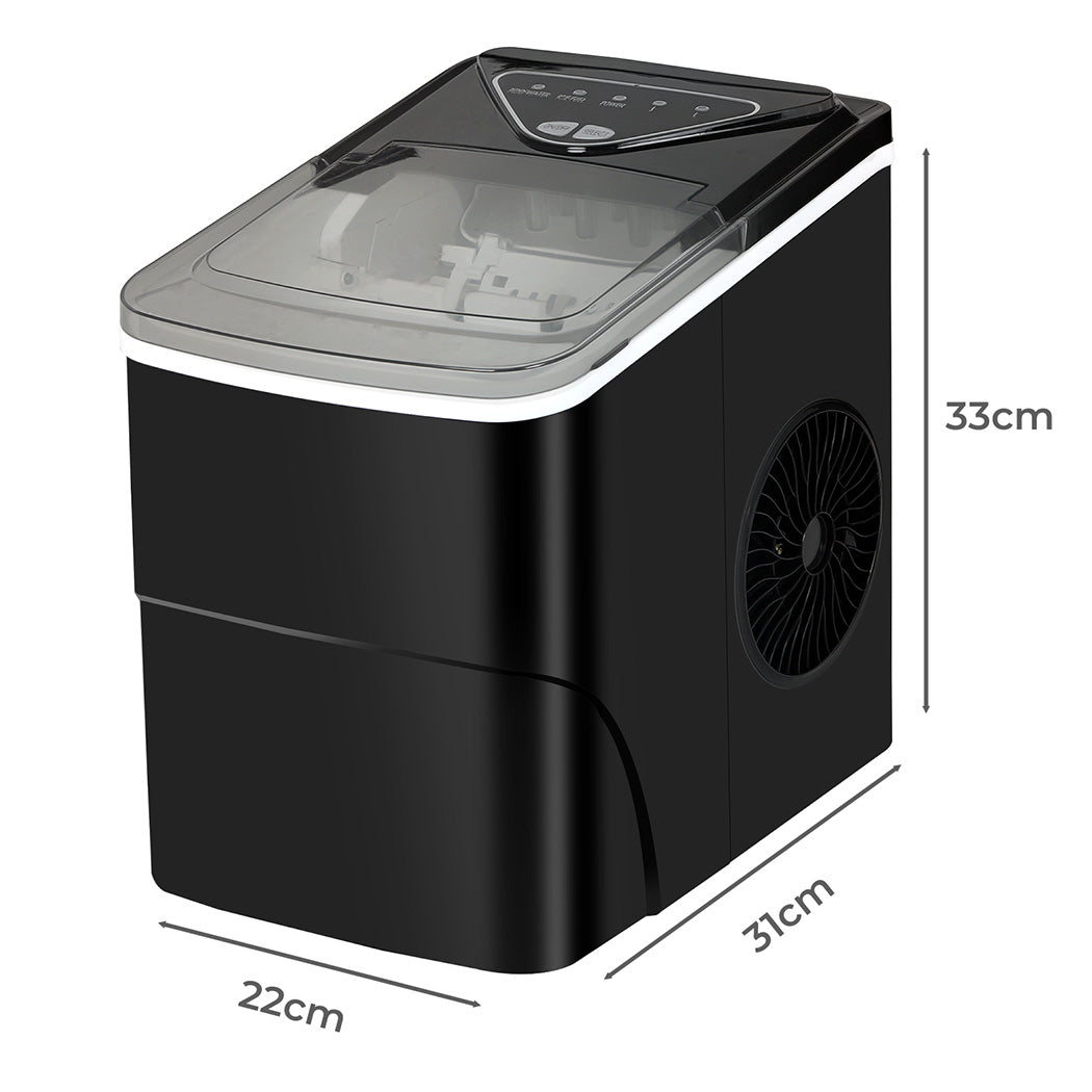 Spector Portable Ice Maker 15kg Countertop Bullet Ice Machine Black