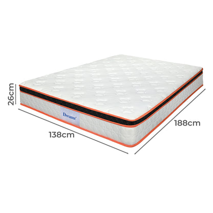 Dreamz 7 Zone Pocket Spring Mattress Medium Firm Double