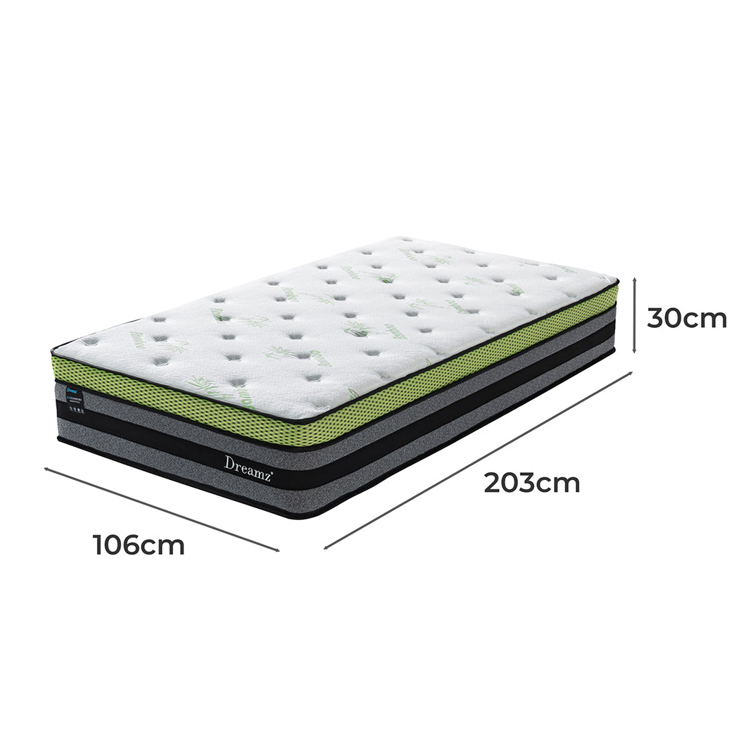 Dreamz King single Cooling Mattress Pocket