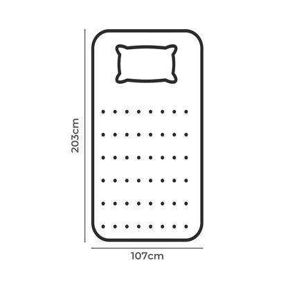 Dreamz Pillowtop Mattress Topper thickness 5cm