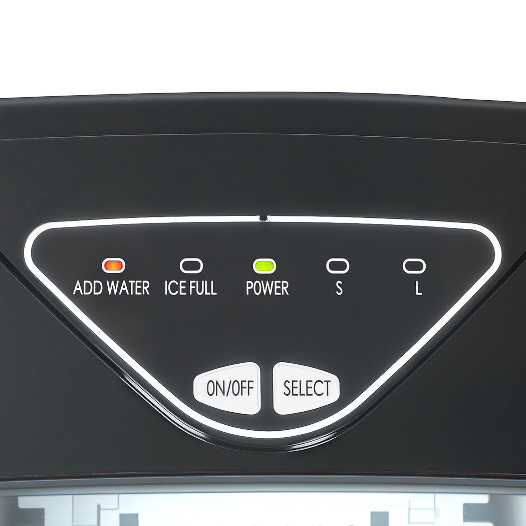 Spector Portable Ice Maker 15kg Countertop Bullet Ice Machine Black