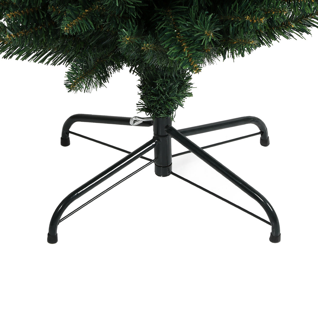 Santaco 1.5m Pencil Christmas Tree 350 Tips Slim Artificial Green