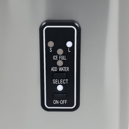 Spector Portable Ice Maker 12kg Countertop Bullet Ice Machine Silver