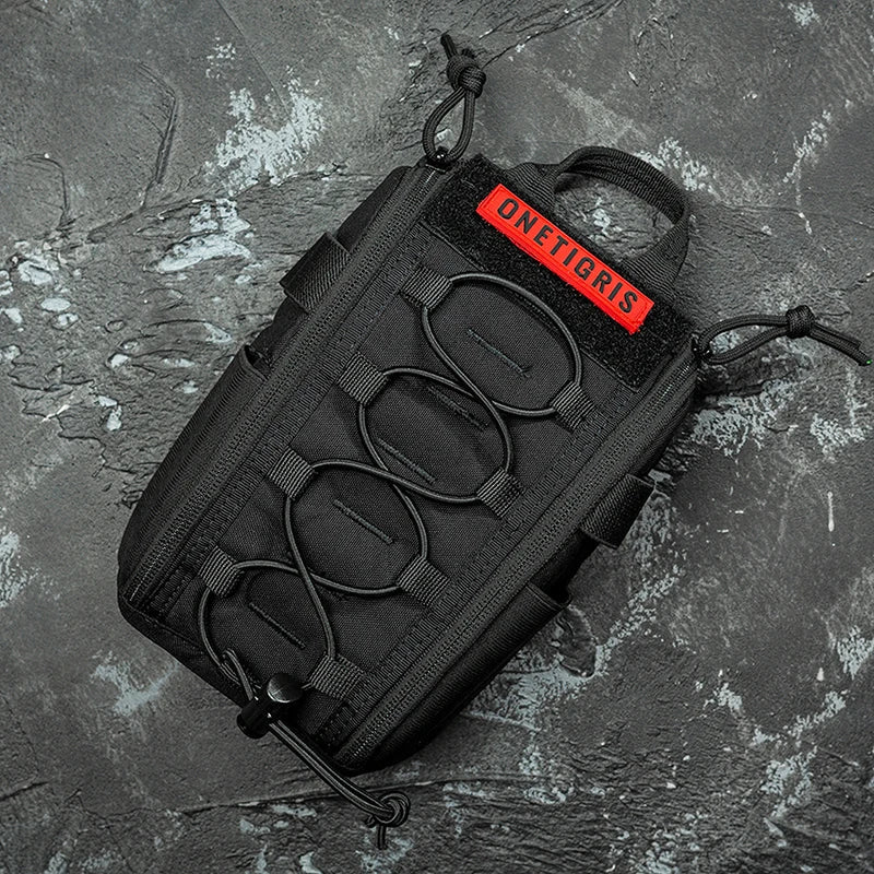 Lightweight tactical first aid pouch weighing just 246 g for easy portability