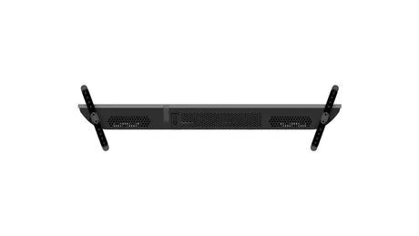 Black electronic rackmount device with vented panel and mounting brackets, Flea Market AU