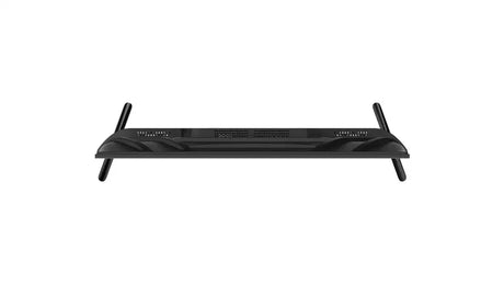 Slim black flat-screen TV rear view with angled feet, online bargain store Flea Market AU