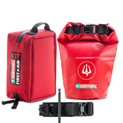 SURVIVAL Ocean Warrior floating first aid kit in 600D Oxford polyester, 19 x 15 x 8 cm, 500 g